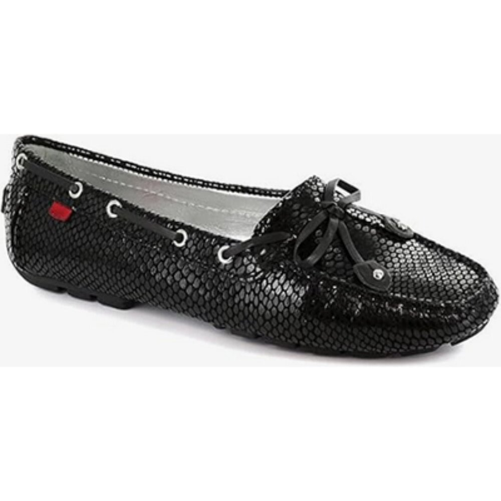 Marc Joseph New York Cypress Hill Moccasin Black Snake Leather 6.5 NEW